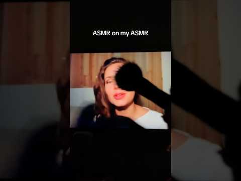 ASMR on my ASMR 🎀 + tingly camera tapping ☺️ #asmr #asmrsounds #cameratappingasmr #asmrshorts