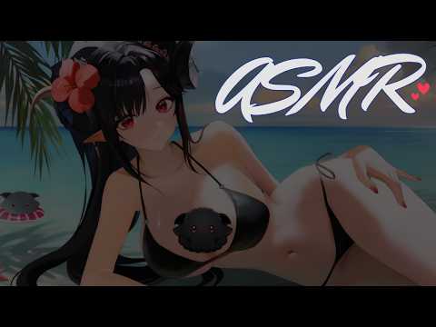 [3DIO/ASMR] 💧 Summer ASMR 💕Ear Licking Sniffing ✨🖤