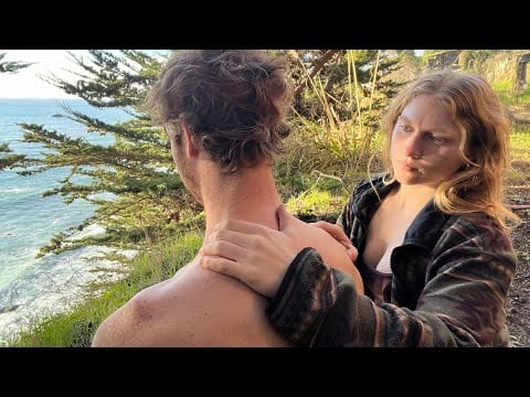 ASMR Upper Body, Neck & Head Massage with Natural Ocean Sounds