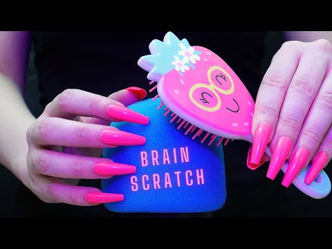 Asmr Deep Mic Scratching , Brushing & Stroking | Asmr No Talking for Sleep with Long Nails - 4K