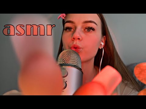 асмр на украинском  || масаж лица, звуки рта || шепот || читаю украинские слова❤️