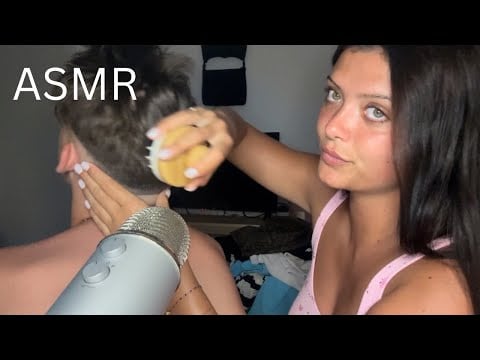 ASMR Couple : massage cheveux satisfaisant 😵‍💫( PIC ou DOUX)
