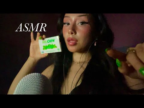 ASMR ~ gum chewing + positive affirmations 🤍🫧