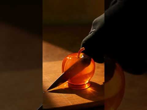 Surreal ASMR with crystal clear glass fruit! #shorts  #asmr #fruitglass #asmrai  #surreal