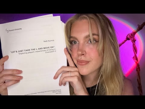 ASMR inaudible & closeup whispers | reading my master's thesis 👩‍🎓
