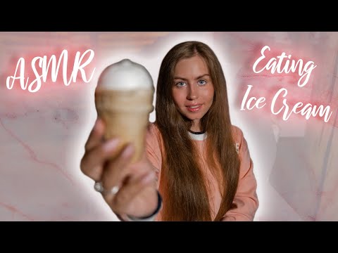 [ASMR] 🍦Eating Vanilla Ice Cream🍦Whispering, Licking Sounds | Mukbang |