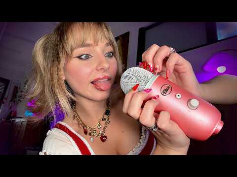 ASMR Fast & Aggressive Mouth Sounds [No Talking] (spit painting, wet & dry, hand movements)