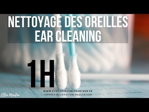 Ear cleaning - Nettoyage des oreilles - 1H ASMR for deep sleep / sommeil profond