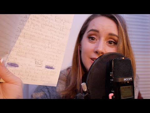 [ASMR] Reading My Childhood Diary (Soft Spoken, Page Turning)