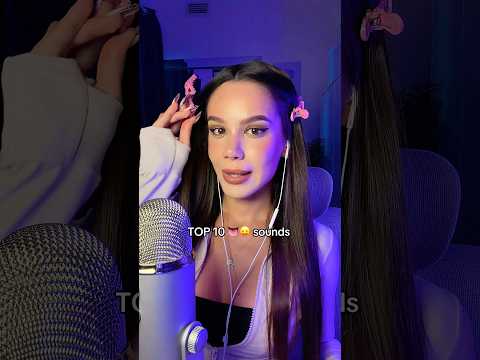 TOP 10 👅😛 sounds for sleep 😴 you can find more of it on my inst 🥰❤️ #asmr #asmrvideo #asmrsounds