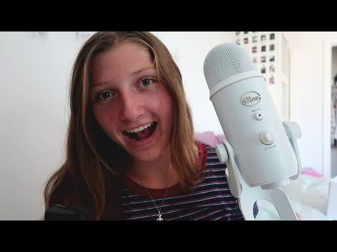 ASMR unboxing my new blue yeti mic 😍