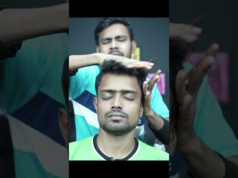 Smooth And Relaxing Head Massage ASMR #shorts | Neck Cracking #scratching