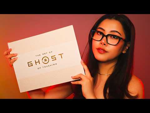 ASMR The Art of Ghost Of Tsushima 🗾 Whispered Reading & Tracing 🌸