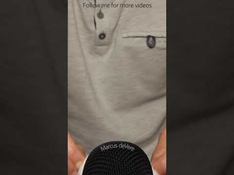 ASMR Brushing Cotton Wool On Top Of Microphone #short