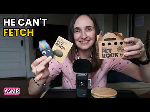 I Adopted a Pet Rock! ASMR Unboxing & Whispered Training Manual
