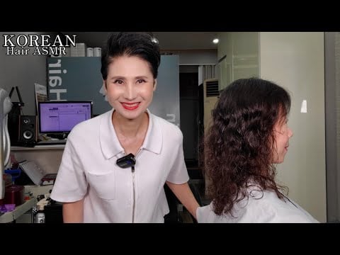 미용실 ASMR 연모 #셋팅펌 뿌리까지 바짝  숱없는 모발 풍성하고 화려하게~Light hair #To the root of the setting perm