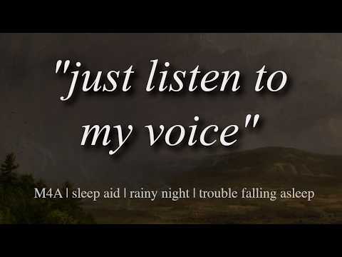whispering you to sleep [boyfriend asmr] [sleep aid] [rain noises] [relaxing]