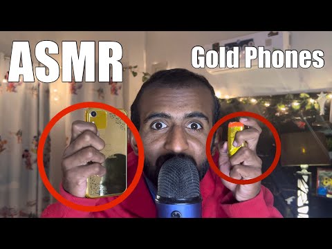 ASMR UNBOXING GOLDEN PHONES 📱