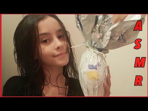 ASMR COMENDO OVO DA PÁSCOA + SONS DE MASTIGAÇÃO