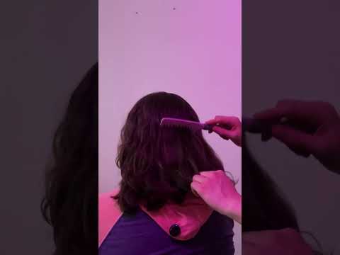 ASMR Soothing Hair Combing #realpersonasmr #visualtingle #asmrvideos #asmrsounds #sleepasmr