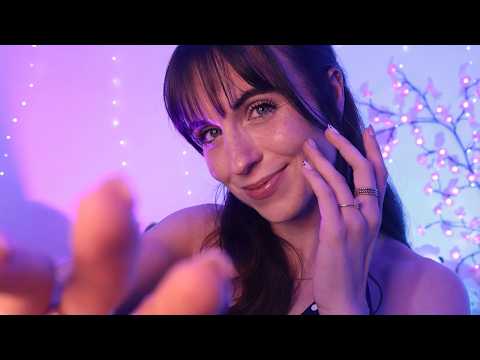 ASMR - Tapping, scratching & caresses sur ton visage 💜☁️ Closeup whispers