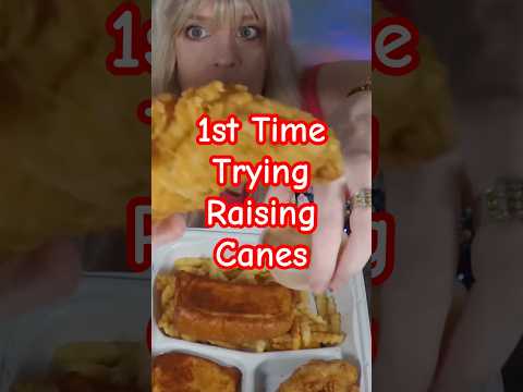 First Time Trying Raising Canes #mukbang #asmr