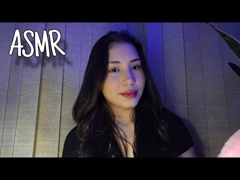 ASMR SUSSURANDO E TOQUES DELICADOS NO SEU ROSTO💆🏻‍♀️💤