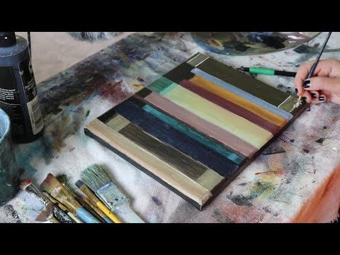 Bookshelf Painting ASMR (normal voice/soft spoken)