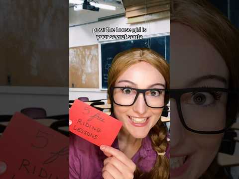 pov: the horse girl is your secret santa (asmr roleplay) #asmr #asmrroleplay #christmas