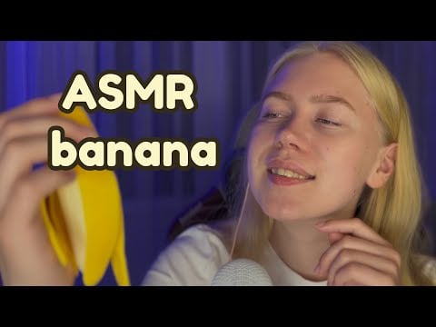 ASMR banana | eating | fake food | #asmrminuha #asmr