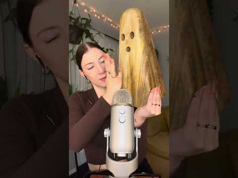 ASMR Tapping Sounds with a Wooden Ghost