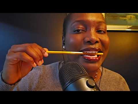 ASMR Pencil Noms | Nibbling Mouth Sounds
