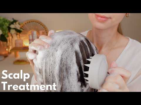 ASMR Relaxing Head Spa 💛 Shampooing, Massage & Scalp Treatments (Roleplay)