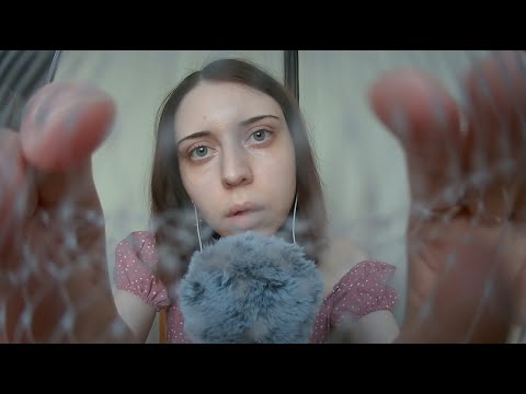 ASMR| Spider web removing, mouth sounds & kisses| Паутинка, звуки рта & поцелуйчики 😘