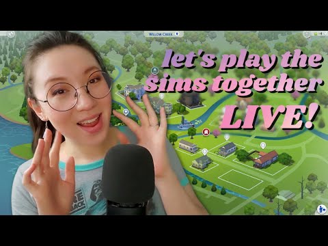 ASMR | My first livestream in TWO YEARS! // Playing The Sims and soft spoken chatting