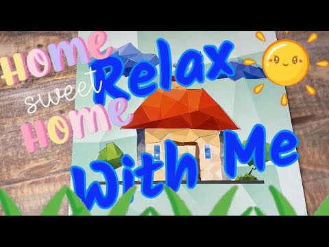 ASMR VISUAL & SOUND TRIGGERS: HOME SWEET HOME 🏡 STICKER PUZZLE #357