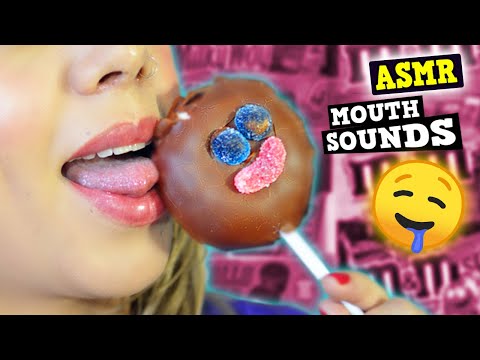 🤤👉 ASMR Eating LOLLIPOP Candy (Licking Lollipop) 🍭 NO TALKING (MOUTH SOUNDS) 👅