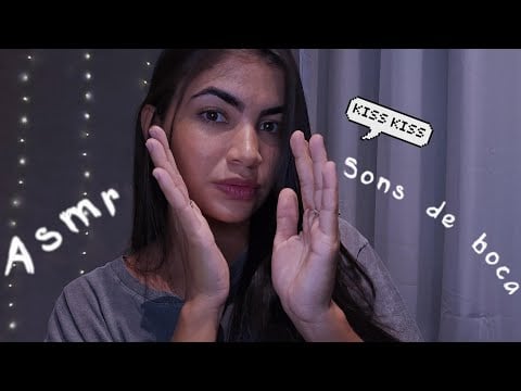 ASMR Sons de Boca e Massagem Facial relaxante | Pra dormir rápido