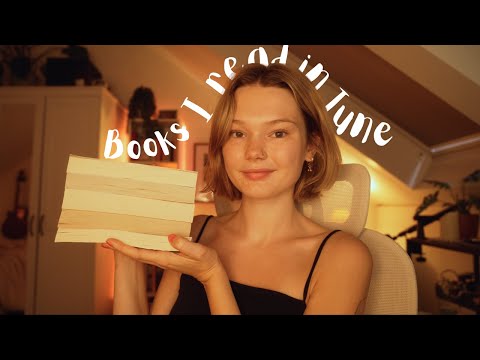 ASMR the books I read in june! 🌺💕 (whispers, tapping)