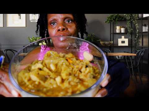 We Having Cabbage & Lentil Soup Tonight ASMR Eating Sounds
