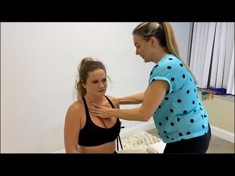 Her Chest CRUNCHED, Pressure Relieved - Pec Major and Minor Contracture Pulls on the Spine