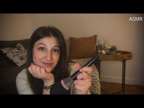 ASMR FR - TAPPING, BRUSHING, LIPGLOSS, SON DE VERRE