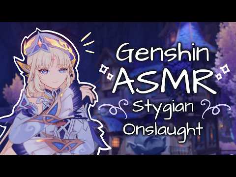 genshin asmr ˖⁺‧₊˚✦ let's clear stygian onslaught! ˖⁺‧₊˚✦ relaxing whispers, keyboard + rain sounds