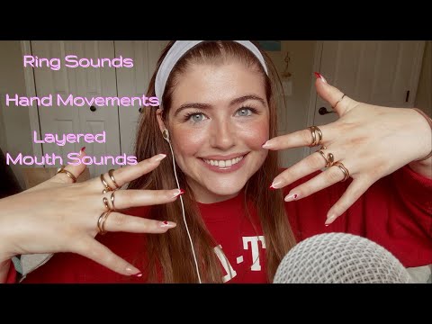 ASMR Ring Sounds w/ Layered Mouth Sounds ♡ -No Talking-