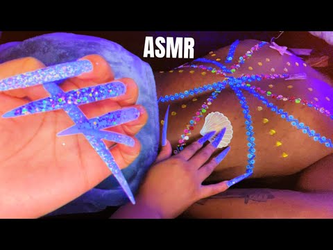 ASMR | Long Nail Jewel Scratching & Tapping 💎 on My Boyfriend 😍🥰