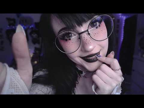 ASMR ☾ Cute Goth Girl plays with Your Ears 👂🏻🫦 (for relaxation)