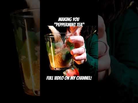 Making Peppermint Tea! #relax #satisfying #asmrlikeasandbox #funny