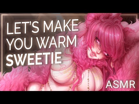 Fluffy Lamia Cuddles You in a Blizzard [ASMR Roleplay] [Bunyip ] [Coiling] [Heartbeat] [F4M]