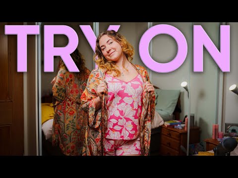 ❂ASMR❂ Try On Haul💃 Pyjamas and Loungewear ✨ 4K