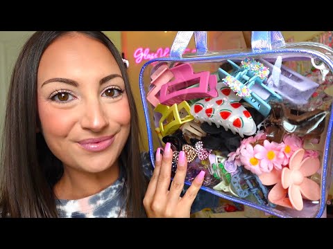 ASMR Clipping Up Your Hair with All My New Clips! 🌼